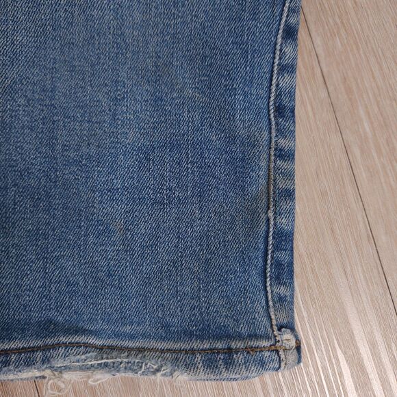 Uniqlo Selvedge Jeans Mens 33x34(35x34) Blue Light Wash Kaihara Slim Straight - Picture 7 of 14